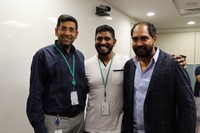 Krish and Shriya Saran at Facebook office